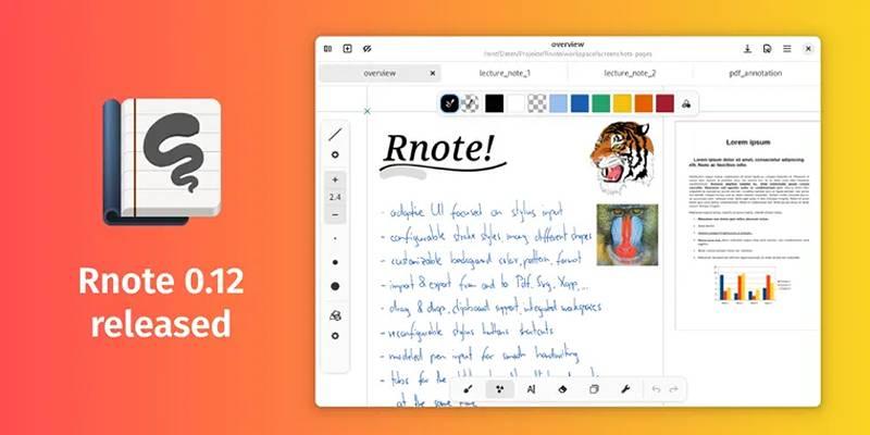 Rnote App Update Adds Tools and Enhances Sketching Capabilities